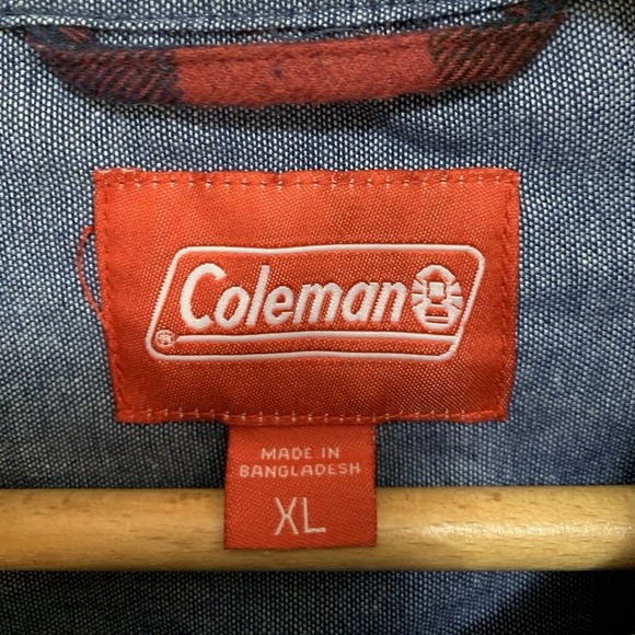 Mens XL Grunge Shirt Red Plaid Flannel Long Sleeve Button-Front 100% Cotton - Picture 3 of 11